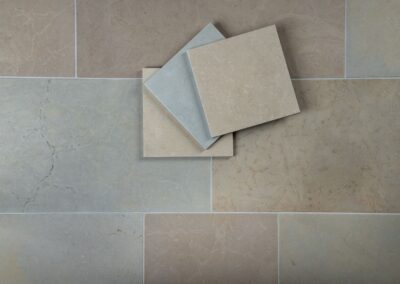 Orgita floor tiles, honed