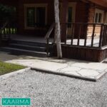 Tross-saetud vabakujuline kiviplaat, Kaarma dolomiit (töö teostaja: Ehituskompakt OÜ)